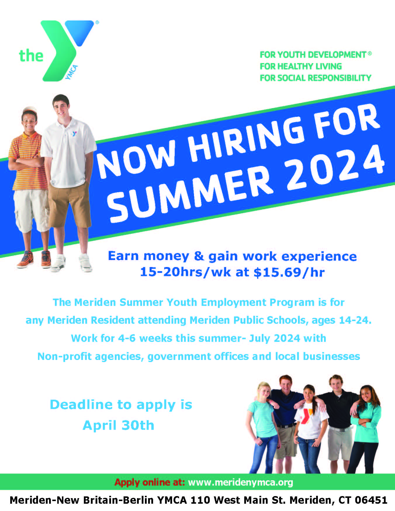 Summer Youth Employment Program Meriden YMCA